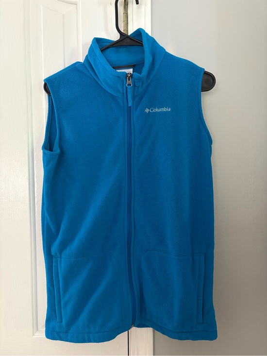 Columbia Other - Columbia Sportswear Company Size XL (18/20) Blue Zip Up Fleece Vest
